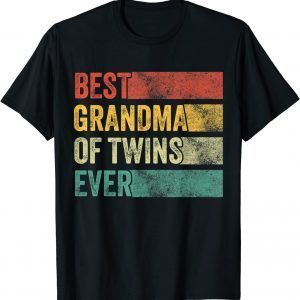 Best Grandma of Twins Pregnancy Announcement Vintage Classic T-Shirt