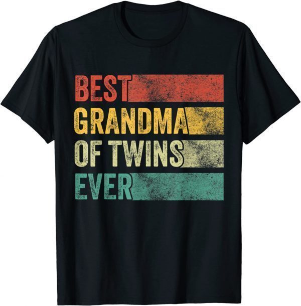 Best Grandma of Twins Pregnancy Announcement Vintage Classic T-Shirt