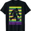 Bigfoot SasquaBigfoot Sasquatch Mardi Gras Beads Fat Tuesday Festival Unisex Shirttch Mardi Gras Beads Fat Tuesday Festival T-Shirt