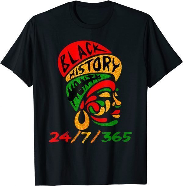 Black History Month 24-7-365 Pride African American Vintage Classic Shirt