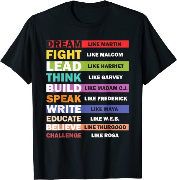 Black Lives Matters Black Leaders Black History Month Classic Shirt