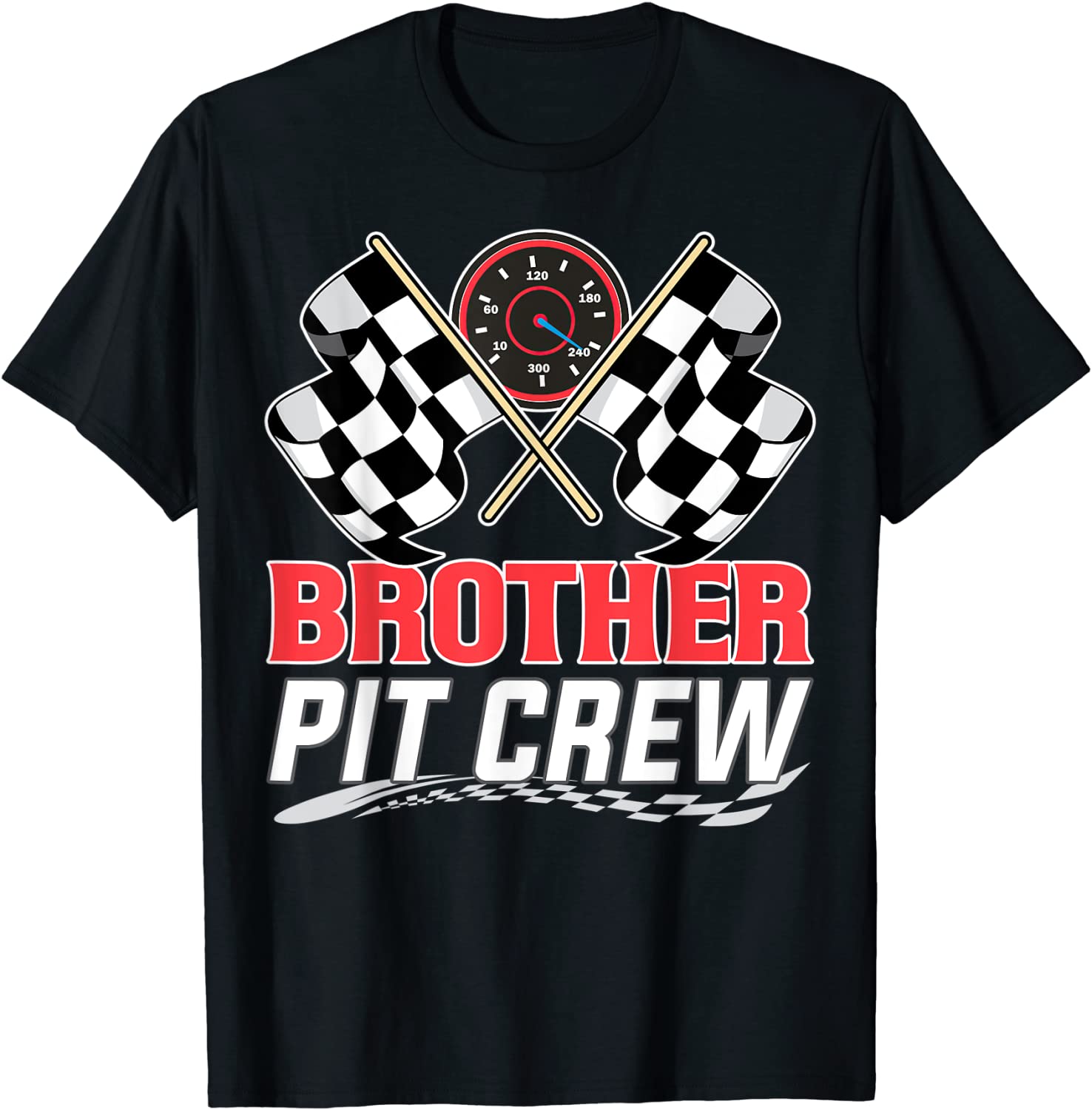 Brother Pit Crew Race Car Birthday Party Racing Family Classic Shirt