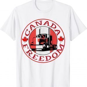 Canada Flag Freedom Convoy 2022 Canadian Trucker Maple Leaf Classic Shirt