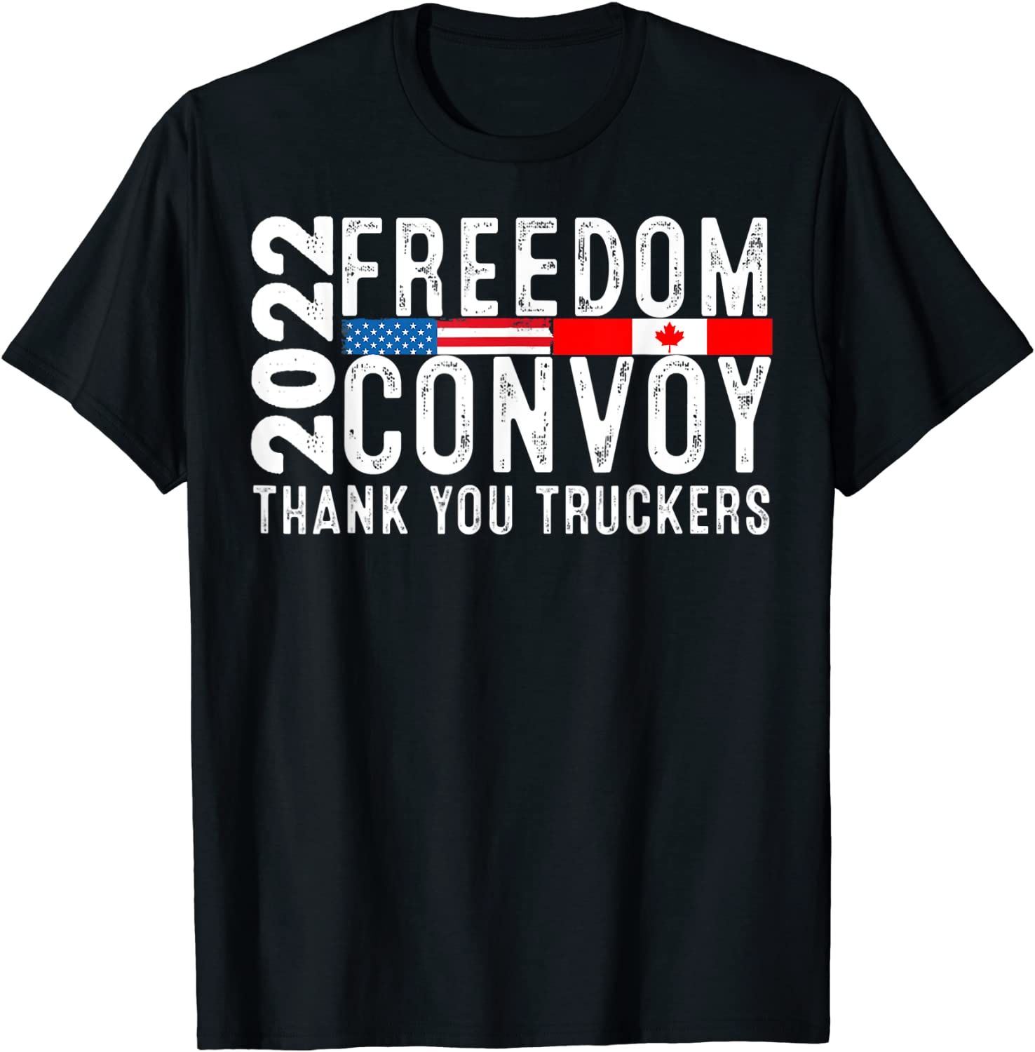 Canada Freedom Convoy 2022 Canadian Truckers Support US Classic Shirt