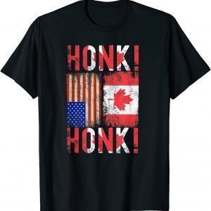 Canadian Trucker Canada Freedom Convoy Honk Honk Gift Shirt