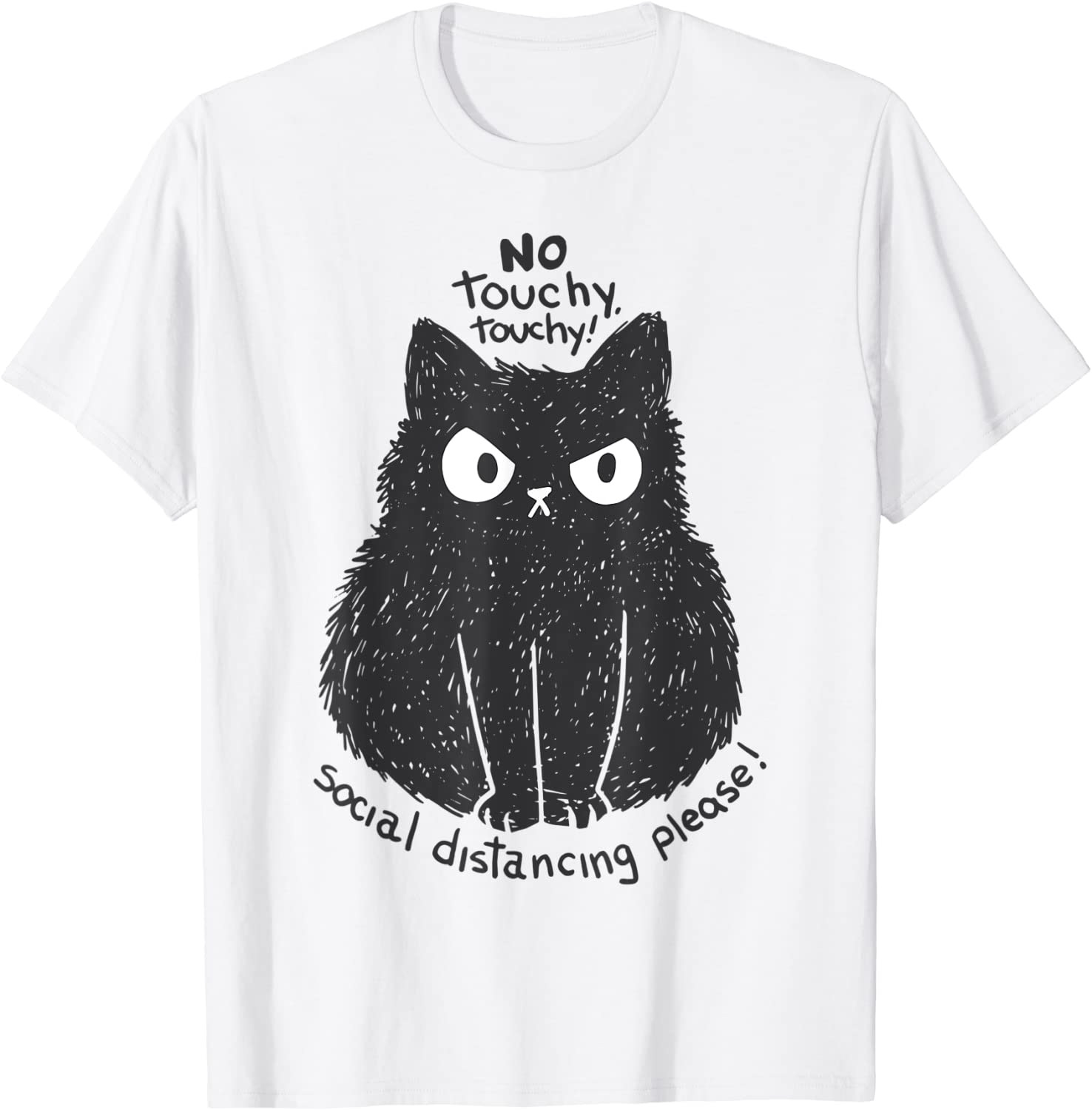 Cat Lover Black Cat No Touching Classic Shirt