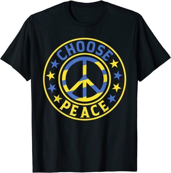 Choose Peace Save Ukraine - Support Ukraine Free Ukraine Shirt