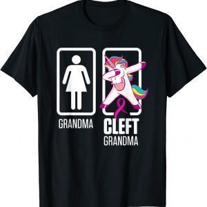 Cleft Palate Lip Grandma Unicorn Strong Awareness Classic Shirt