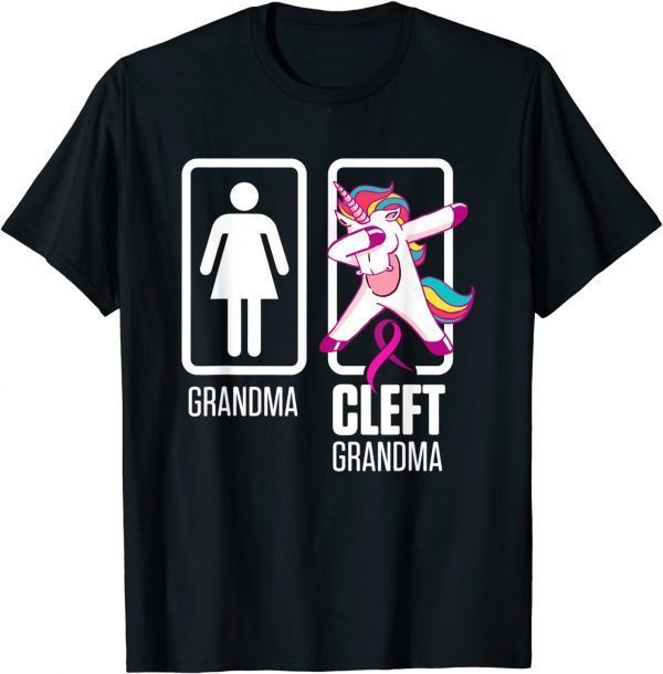 Cleft Palate Lip Grandma Unicorn Strong Awareness Classic Shirt