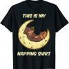 Dog Moon Cartoon Napping Sleep Pajama Sleepwear Nightie Classic T-Shirt