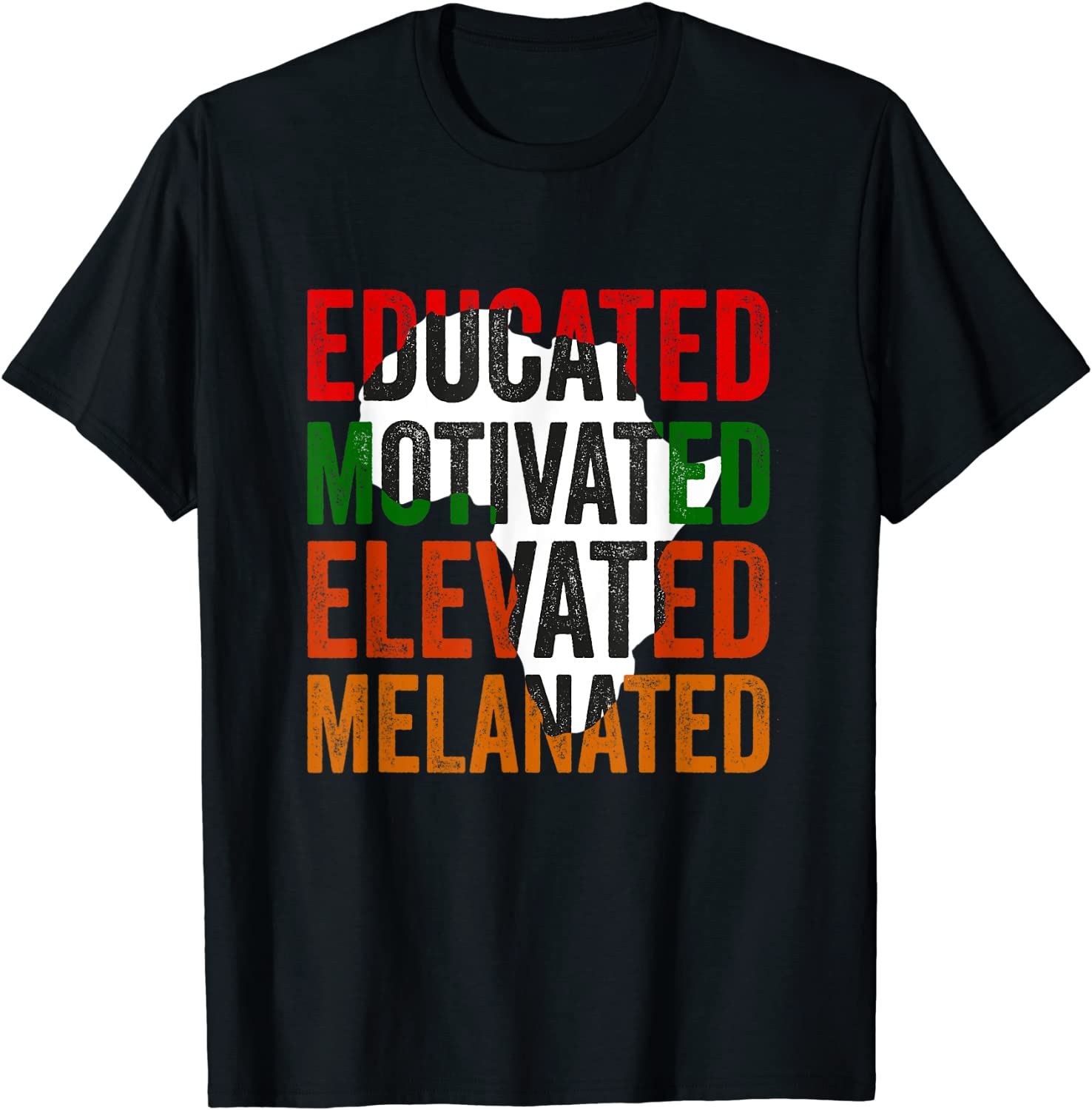Educated Motivated Elevated Melanated Black Pride Melanin Classic Shirt