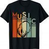 Electronic Music Lover DJ Vintage Retro Headphones Classic Shirt