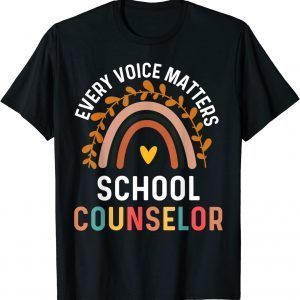 Every Voice Matters School Counselor Counseling T-Shirt