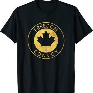 FREEDOM CONVOY 2022 CANADIAN TRUCKER TEES MAPLE LEAF VINTAGE Gift Shirt