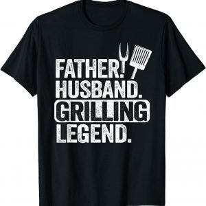 Father Husband Grilling Legend Grillfather Smoking Meat BBQ Classic Shirt