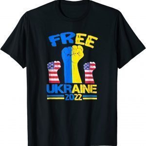 Free Ukraine American Stand With Ukraine Pray Ukraine T-Shirt