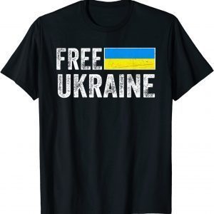 Free Ukraine I Stand With Ukraine Flag Pray For Ukrainian Classic Shirt