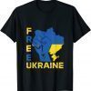 Free Ukraine, We Stand With Ukraine, Support Ukraine Peace Ukraine T-Shirt