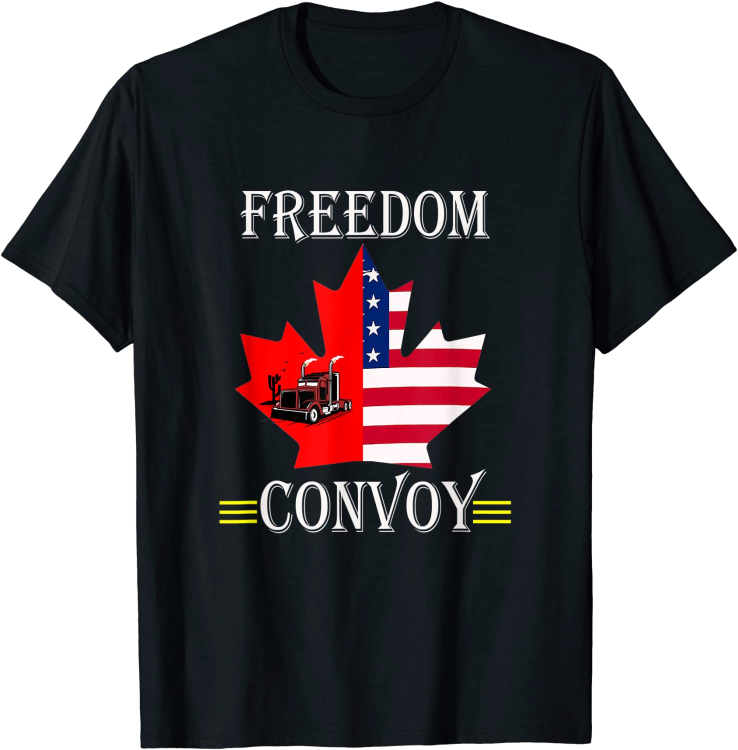 Freedom Convoy 2022 Canadian Trucker Maple Leaf Limited Shirt