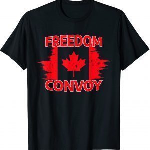 Freedom Convoy 2022 Canadian Trucker Tees Maple Laef Vintage Classic Shirt