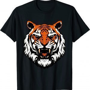 Growling Mouth Open Bengal Tiger T-Shirt