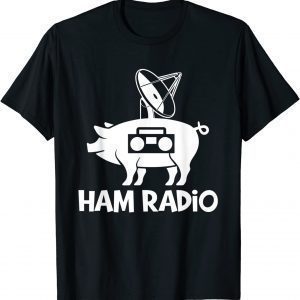 Ham Radio Morse Geek CW Operator Pig Lover Ham Radio Amateur Unisex Shirt