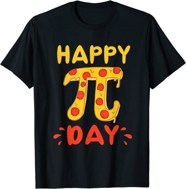 Happy Pi Day, Pie Day Pizza Mathematics Pi Symbol Unisex Shirt