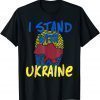 I Stand With Ukraine Flag American Support Ukraine Shirt