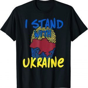 I Stand With Ukraine Flag American Support Ukraine Shirt