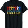 I Stand With Ukraine Flag LGBT Support Ukraine Love Ukraine T-Shirt