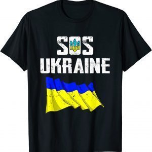 I Stand With Ukraine Flag - Support Free Ukraine Sos Ukraine 2022 Shirt