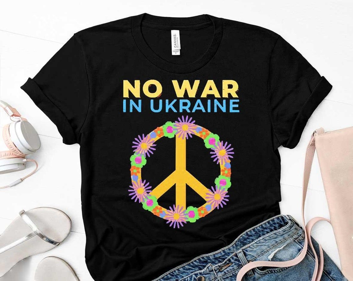 I Stand With Ukraine Peace No War Ukraine Classic Shirt