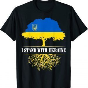 I Stand With Ukraine Support Ukraine Ukrainian Tree Classic Shirt