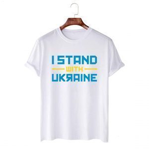 I Stand With Ukraine USA Flag Love Ukraine T-Shirt