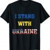 I Stand With Ukraine USA Support Peace and Save Ukraine T-Shirt