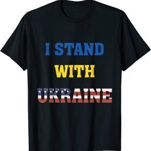 I Stand With Ukraine USA Support Peace and Save Ukraine T-Shirt