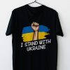 I Stand With Ukraine Ukraine Flag With US Flag Classic shirt