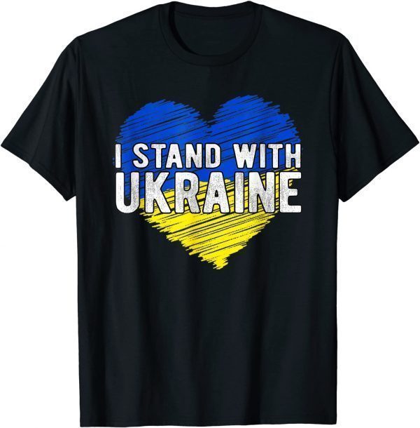 Free Ukraine I Stand With Ukraine, Ukrainian Flag, Support Ukraine T-Shirt