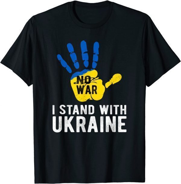 I Stand with Ukraine, Support Ukraine Flag Classic Shirt