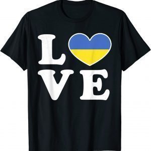 I love Ukraine Flag For Ukrainian Pride Vintage Classic Shirt