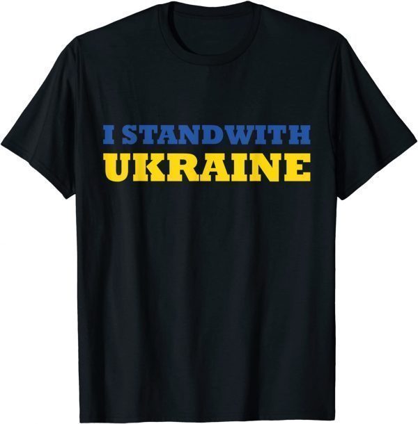 I stand with Ukraine I Support Ukraine Ukrainian Flag lover Classic Shirt