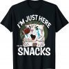 I'm Just Here For The Snacks USA Gamers Football Fans Gift Shirt