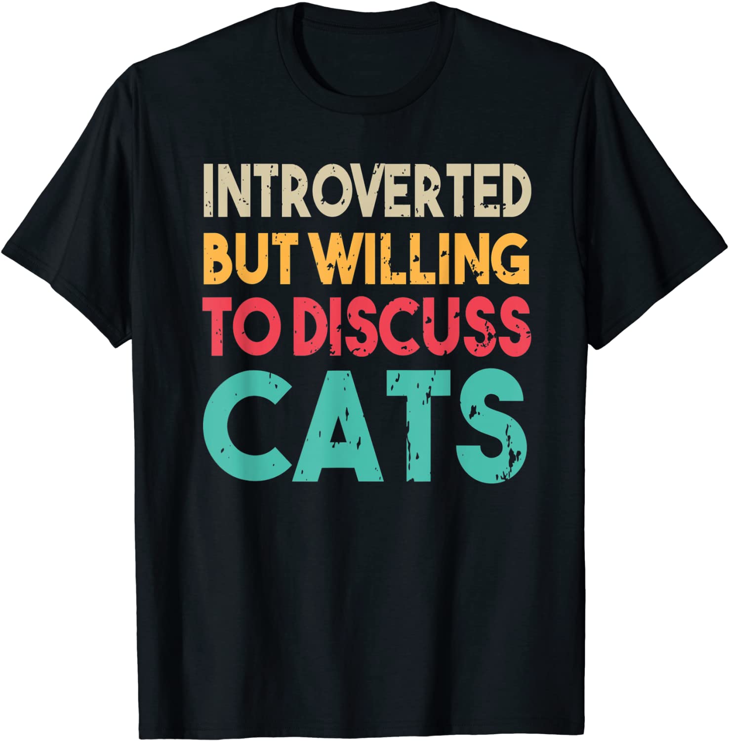 Introverted But Willing To Discuss Cat 2022 T-Shirt