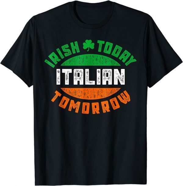 Irish Italian St. Patrick's Paddys Day Irish Green Shamrock T-Shirt