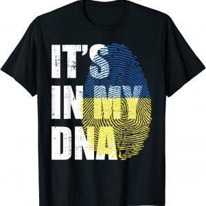 No War It's In My DNA Ukraine Fingerprint Ukrainian Roots Vintage T-Shirt