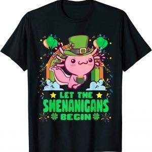 Kawaii Axolotl St Patricks Day Costume Shenanigans Classic Shirt