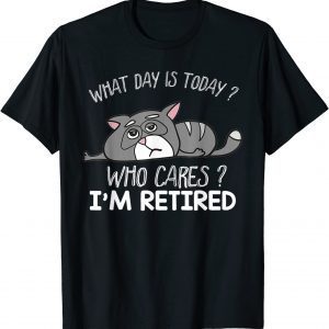 Lazy Cat I'm Retired Men 2022 Retirement Classic Shirt