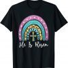 Leopard Rainbow He Is Risen Easter Day Christians Christ 2022 Shirt