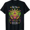 Let The Shenanigans Begin Mardi Gras Costume Mask T-Shirt