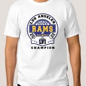 Los Angeles Rams champion Super Bowl LVI ,NFL Los Angeles Rams T-Shirt